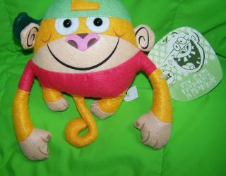 Gym Partners A Monkey Felt Jake Doll Stuffed Animal with Tag