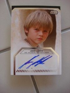  Galactic Files Auto Autographed Jake Lloyd as Anakin Skywalker