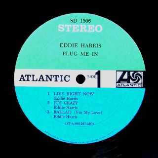 Eddie Harris Plug Me in LP Atlantic SD 1506 ORG US 1968 Soul Jazz Ron