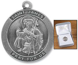 New St Saint James Patron Veterinarian Medal Sterling