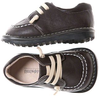  Toddler Childrens Leather Squeaky Shoes Kickers Style in Brown