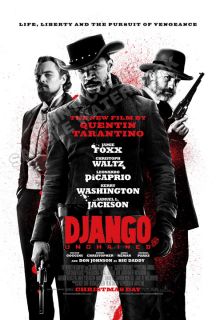 Django Unchained Jamie Foxx Leonardo DiCaprio 2 Movie Poster Free s H
