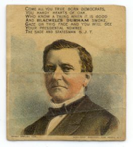 342 1868 US Grant SJ Tilden Advertising Card 12 6NOV