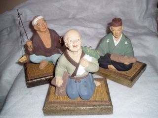 Japanese Figurines with Stands