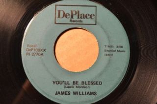 James Williams Deplace 100 Youll Be Blessed 69 RARE Wash DC Soul Funk