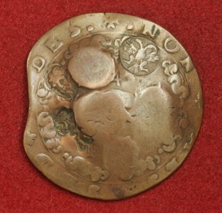 1792, Knights of Malta, Emmanuel de Rohan. Copper 4 Tari Coin. 7x