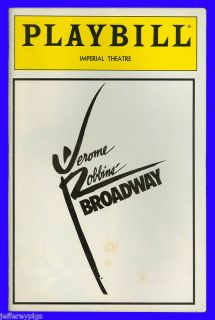 Playbill Jerome Robbins Broadway Jason Alexander