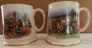Two Old Foley James Kent Cups in Great Condition with Gold Rim