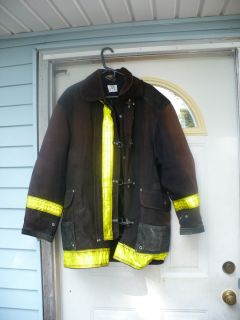 Janesville Black & Yellow J406 Fire Fireman Firefighter Jacket Turnout