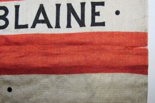 OLD 1884 SILK US AMERICAN 38 STAR BLAINE & LOGAN PRESIDENTIAL CAMPAIGN