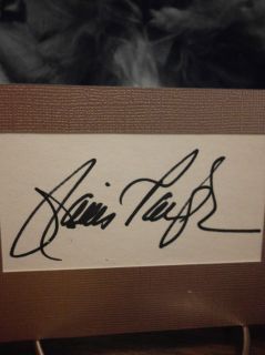 Janis Paige Autograph Beautiful Display Signed Signature COA Authentic