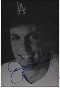 Jay Johnstone La Dodgers MLB RARE Autographed Postcard
