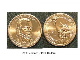 2009 James K Polk Presidential Dollar