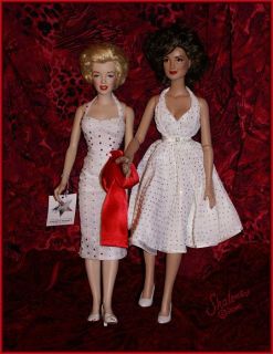 OOAK Marilyn Monroe Jane Russell Graumans Doll Set