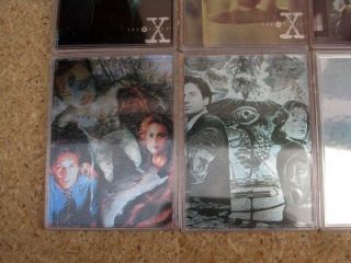 The x Files Cards Chromium Hologram Etched Foil x1 X2 x3 x4 Series One