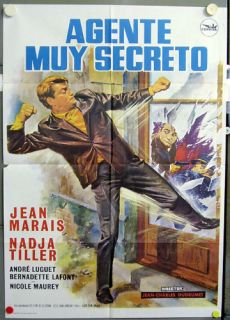 SE86 Killer Spy Jean Marais Great Orig 1sh Poster Spain