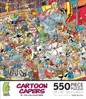 Jan Van Haasteren The Circus 550 Piece Jigsaw Puzzle Ceaco Cartoon