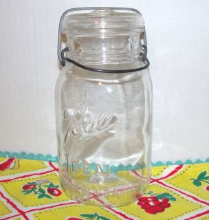  Clear Ball Ideal Made in USA D6 Canning Jar Wire Glass Lid