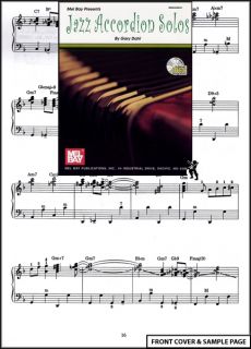  God of Sheet Music   Jazz Accordion Solos Sheet Music Book +CD NEW