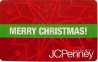  JCP Merry Christmas Holiday 2010 Gift Card Collectible