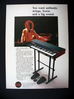 Arp Omni 2 Keyboard Jean Luc Ponty Player 1979 Print Ad