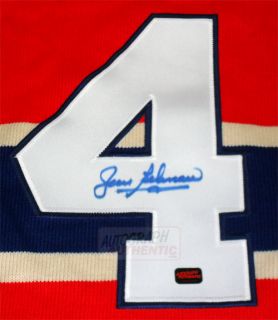 Signed Jean Beliveau Montreal Canadiens Wool Jersey