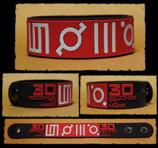 30 Seconds to Mars Rubber Bracelet Wristband Jared Leto