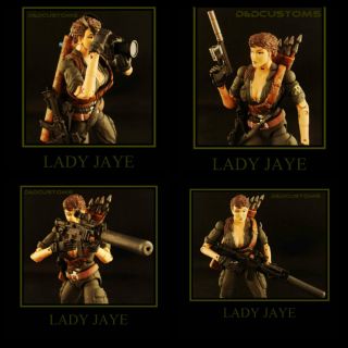 Custom Gi Joe Marvel Legends Style 25th Lady Jaye Jane