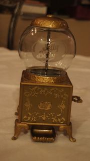 Retro Gold Jelly Belly Gumball Machine Jellybean Dispenser