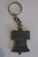 Colonial Pewter Keychain Liberty Bell Jeanes Hospital