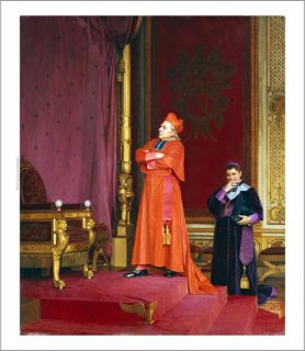 Jean Georges Vibert Cardinal Napoleons Throne Canvas