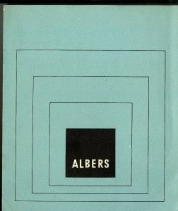 1957 JOSEF ALBERS Galerie Denise Rene & Sidney Janis Lt Ed Catalogue 1