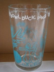  Fred Barney Bowl Duck Pins Swanky Swig Jelly Juice Glass 1962