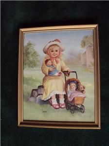 Large Signed and Numbered Dianne Dengel Print Coach Dolly Teddy Bear