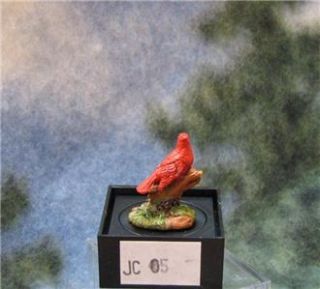 Dollhouse Cardinal Figurine Dale Jeannetta Kendall PERCHING 1 12 JC05