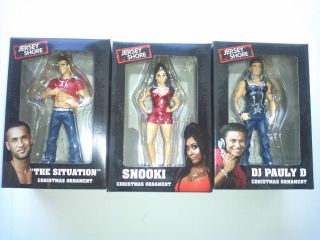 JERSEY SHORE ORNAMENTS MTV SNOOKI DJ PAULY D THE SITUATION GREAT FOR