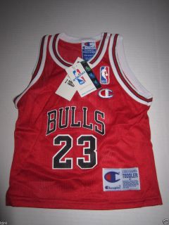 Michael Jordan 23 Chicago Bulls Champion Jersey Toddler 2T New