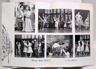 1950s West Side Story Broadway Program Jerome Robbins