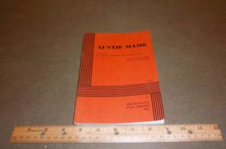 Auntie Mame by Jerome Lawrence and Lee(1960, Paperback) Play script