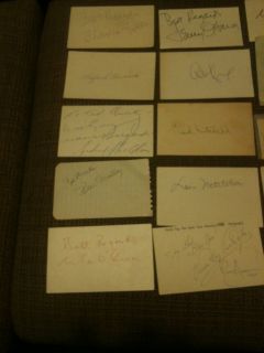 Lot of 20 Original Movie Star Cut Autograph 17 1970s and Older