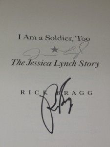 Am A Soldier Too Jessica Lynch Signed Autographed 2X