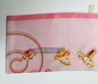 Cartier Jewelry Silk Scarf in Pink and Gold