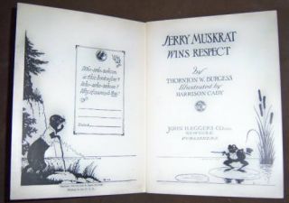 1922 BURGESS & HARRISON CADY JERRY MUSKRAT BOXED SET, FOUR GEM FIRST
