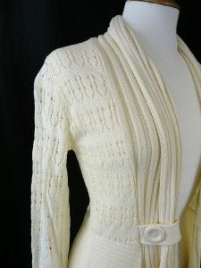  Knitted waterfall cardigan/ jacket   cream or grey by Jennifer Taylor