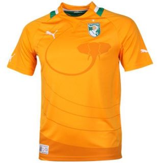 Puma Ivory Coast National Home Soccer Jersey 12 Orange S