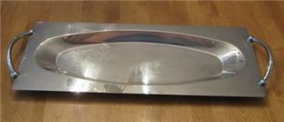 Mid Century Modern Stainless Tray Towle Lauffer Italy