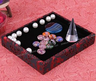 Jewelry Bracelet Necklace Beads Display Tray Case Box 6x5x1