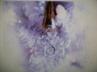 NIB Marquis Waterford 2010 Snowflake Crystal Ornament