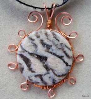 Jewelry Making Kit Instructions Wire Wrapped Tiger Jasper Pendant 02