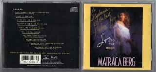 Matraca Berg Lying to The Moon CD Autographed Signed
